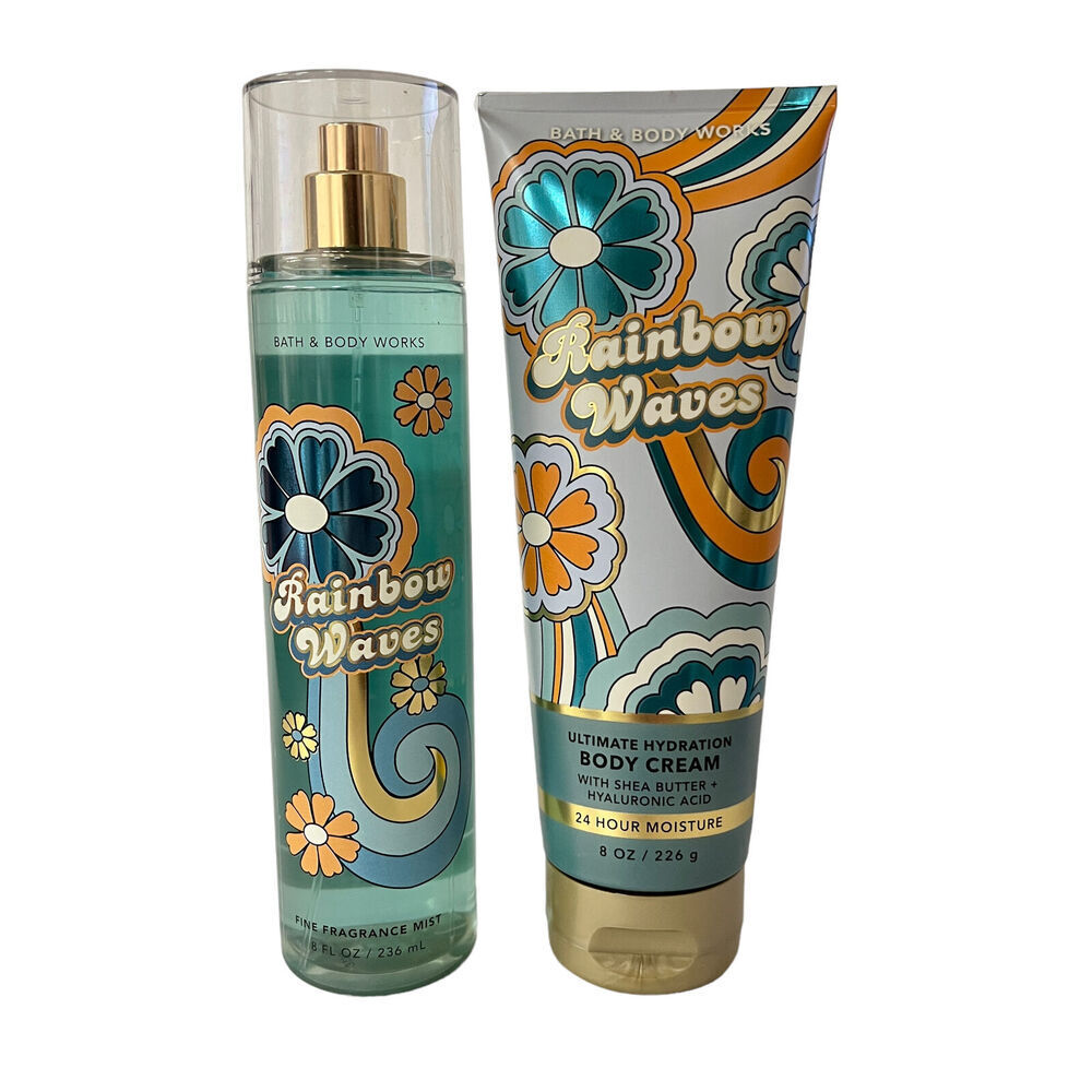 Bath and Body Works Rainbow Waves Body Care Set 8 fl oz